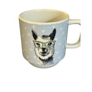 Dapper llama stackable mug cup Carly & Rose coffee tea